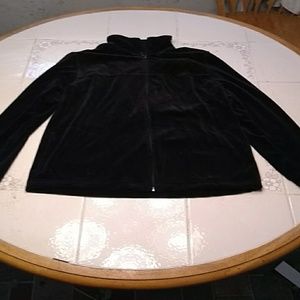 Black Velvet zipper up jacket petite medium   17